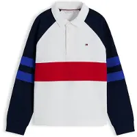Tommy Hilfiger Colour Blocked Raglan Sleeve Polo Jumper