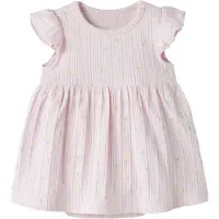 Name it Klänningsbody k/ä - Rib - NbfJelly - Vagga Rosa - - 68 - Body K/Ä