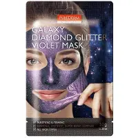 Super Merchant Purederm Galaxy Diamond Glitter Ansiktsmask i ark Ametist 10G