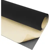 Chic Home Svart Självhäftande Sammetstyg Klister Sammet Flockfoder Rulle för DIY Smyckeskrin Bilinteriör Dekal 45cm x 1m svart