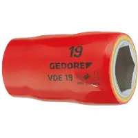 Gedore VDE 19 19 6123320 VDE-hylsnyckelinsats 19 mm 1/2