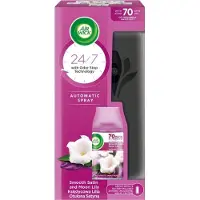Air Wick Freshmatic automatisk luftfräschare + patron Måne/Lilia i satinsvep 250 ml