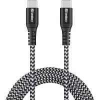 Sandberg USB-C till USB-C kabel 2m | 100W | Survivor | svart