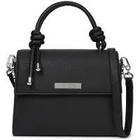 Karl Lagerfeld Handväska 'Sac Bandoulière Ikon Satchel Noir' svart