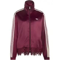 Adidas Originals Satin Lace Firebird Loose Sweatshirt Med Dragkedja