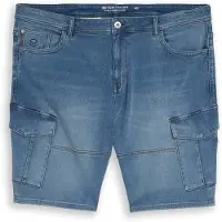 Tom Tailor Men + Cargojeans blå denim