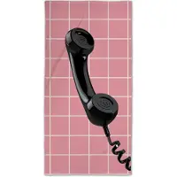 Licens Handduk med telefonmotiv - 100% bomull - Badhandduk 70x140 cm