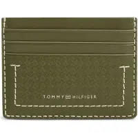 Tommy Hilfiger Embossed Flag Leather Credit Card Holder