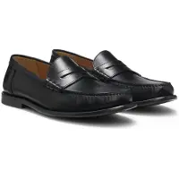 BOSS Leather moccasins with penny trim