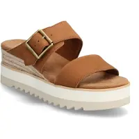 Toms Diana Läder Dam Bruna Socker Sandaler