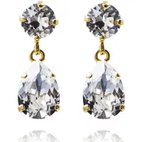 Caroline Svedbom Mini Drop Earrings Gold Crystal - Stjärnurmakarna