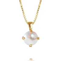Caroline Svedbom Classic Petite Necklace Gold Pearl - Stjärnurmakarna
