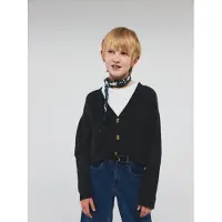 Name it Cardigan - Stickad - Noos - NkfHolly - Dark Grey Melange - - 7-8 år (122-128) - Cardigan