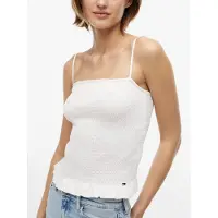 Tommy Hilfiger Topp 'Smock Slim Strap' vit