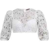 Marjo Folkdräktsblus 'Vaterstetten' off-white