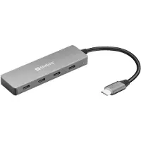 Sandberg USB-hub 4 portar | USB-C till 4xC |
