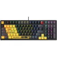 A4Tech Bloody S98 Sports - Tangentbord - bakgrundsbelyst - USB-C - tangentbrytare: BLMS Red Plus Switch (hot-swapbar) - sports lime