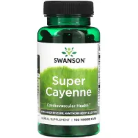 Swanson Health Super Cayenne, Vegetabiliska Kapslar 100