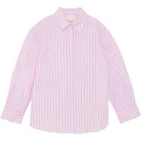 Creamie Skjorta - Poplin - Rose Rosa m. Ränder - - 10 år (140) - Skjorta