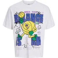 Jack & Jones T-shirt - Noos - JorBig - Bright White m. Tryck - - 14 år (164) - T-shirt