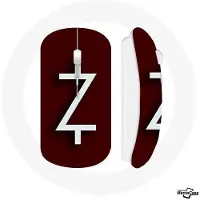 MANIACASE Souris Sans Fil Ozark Saison 4 Logo Z Blanc Fond Rouge