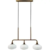 Dyberg Larsen Design pendellampa Ossett, dimbar, Brun / mässing, Vardagsrum / matsal, Metall, Design, Pendellampa