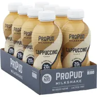 ProPud 8 x Protein Milkshake, 330 ml, Cappuccino