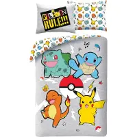 Halantex SP. z.o.o. Pokémon Täcke Set Version 5/nordisk Överdrag 140x200 Cm 70x90 Cm