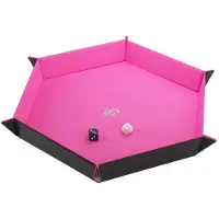 GameGenic magnetisk tärningsbricka hexagonal svart/rosa