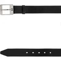 Fendi Läderbälte med FF-monogramspänne