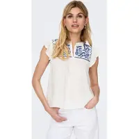 ONLY Blus 'ONLVestine' blå / vit