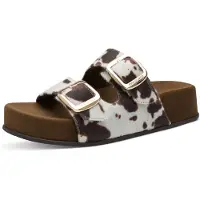Marco Tozzi Pantolette beige / vit