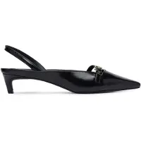 Tommy Hilfiger Leather Kitten Heel Slingbacks