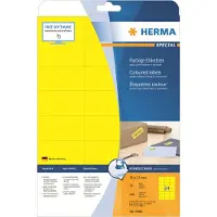 Herma Etiketter | 70 x 37mm | gul | 4466 | 480st