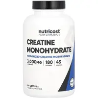Nutricost , Prestanda, Kreatinmonohydrat, 3 000 mg, 180 Kapslar (750 mg per Kapsel)