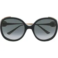 Gucci Bekväma Tunna Bågar Oregelbundna Solglasögon Dam Solglasögon GG0226S007 Dust Bag+Eyeglass Case (Random Color),Gold,56