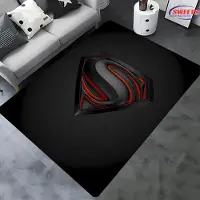 Jacket-pa NEJ.1 DC Superman Logotema Matta! Sovrumsgolv Vardagsrum Sängmatta, Halkfri Utsökt Heminredning, Slitstark Maskintvättbar Matta 40x60cm (16x24in)
