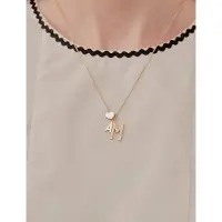 Design Letters Hänge för Halsband - V - 18K guldpläterad - - One Size - Smycken