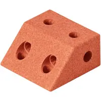 Modu Kloss Vinkel - 20x20x10 cm - Burnt Orange - - One Size - Tumlingdjur