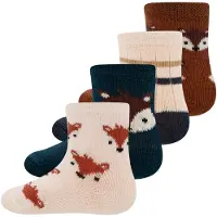 Ewers Sockor 'Fuchs' ljusbeige / marinblå / brun / svart