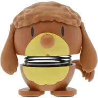 Hoptimist Pudel Hund - XS - 5,3 cm - Brun - - One Size - Dekoration