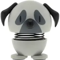 Hoptimist Mops Hund - XS - 4,8 cm - Grå - - One Size - Dekoration
