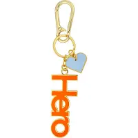 Design Letters Nyckelring - Hero - Orange - - One Size - Nyckelring
