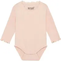 Huttelihut Body l/ä - Rib - Peach Blush - - 1 år (80) - Body L/Ä