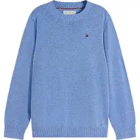Tommy Hilfiger Tröja 'Essential Flag Embroidery' blå