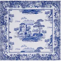 Spode - Servett Blue Italian 4-pack - Blå - Servetter - Från Homeroom