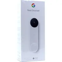 Google Nest - Dörrklocka - med kamera - trådlös - 802.11b/g/n, Bluetooth LE - 2.4 Ghz - snö