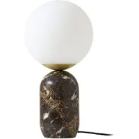 LINDBY Bordslampa , Lennes, Brun / rost, Vardagsrum, Marmor, Modern