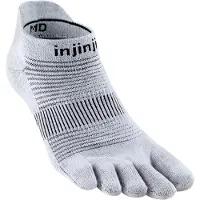 Injinji Men's Run Lightweight No-Show Grey
