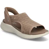 SKECHERS för kvinnor. 119805 Slip-ins Ultra Flex 3.0 Sun Warmth Bruna sandaler (38), 3 till 5 cm, Ingen, Casual